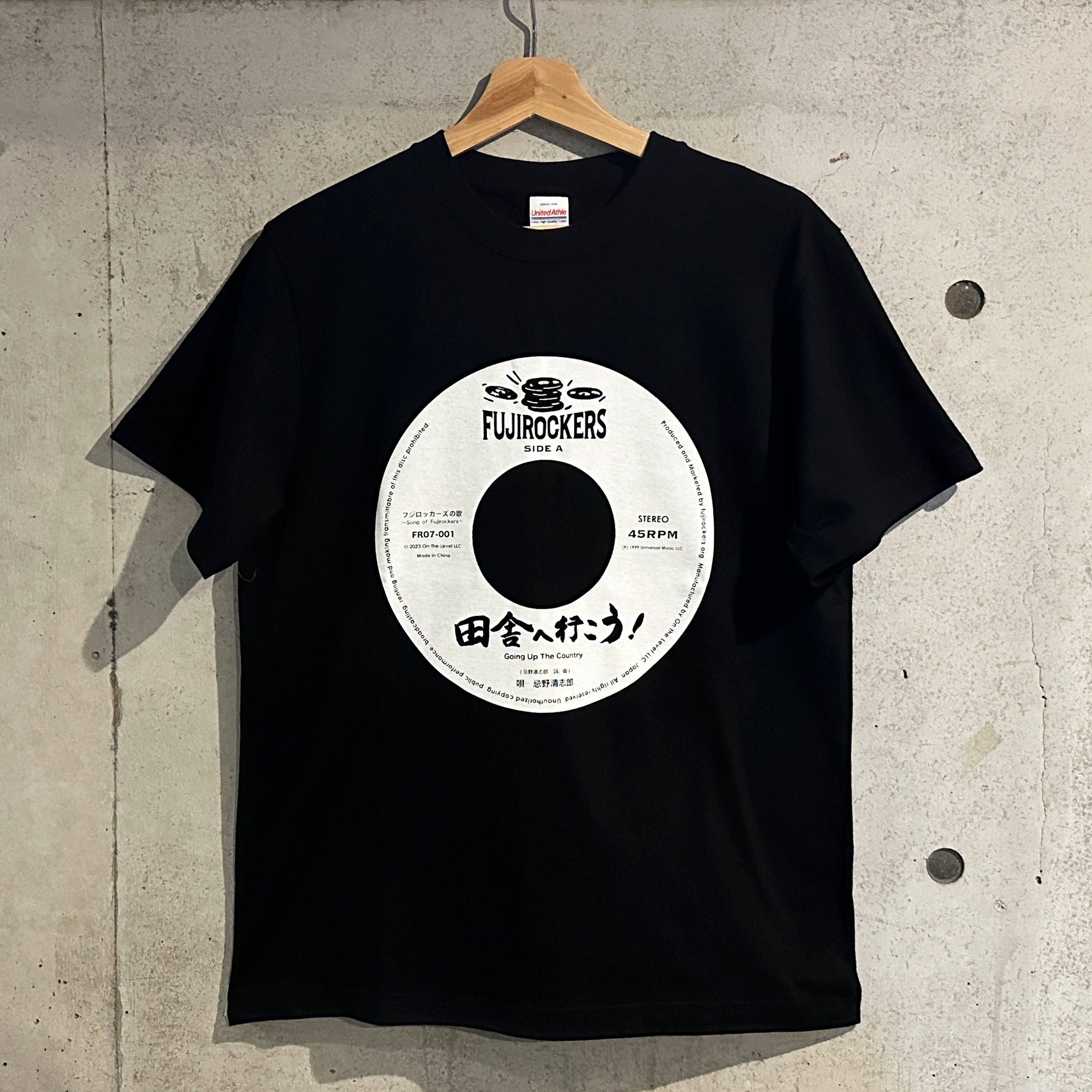 フジロッカーズの歌』7'EP 発売記念 Tシャツ (BLACK