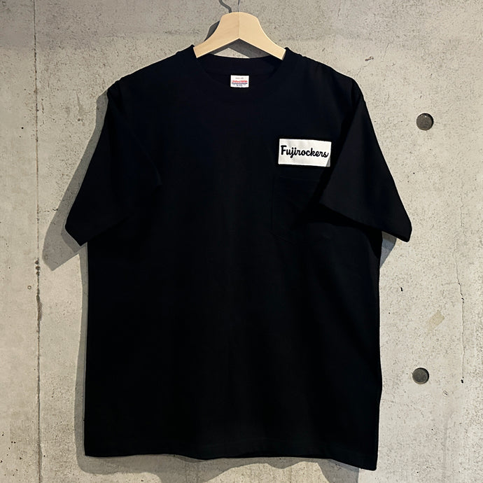 FUJIROCKERS ワッペン・ポケット T SHIRTS (BLACK)